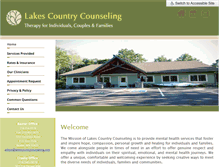 Tablet Screenshot of lakescountrycounseling.com